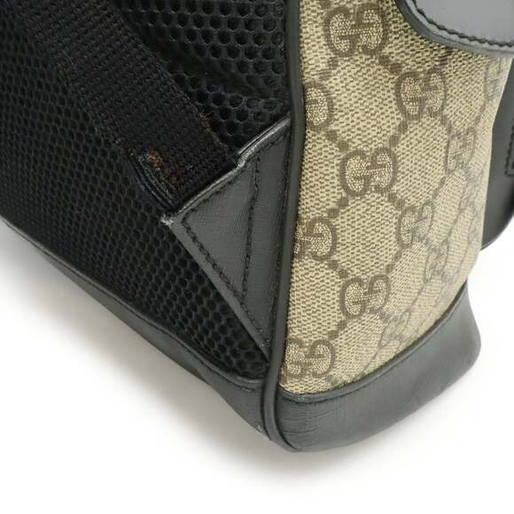 GUCCI Authentic Black Leather Backpack - Picture 9 of 10